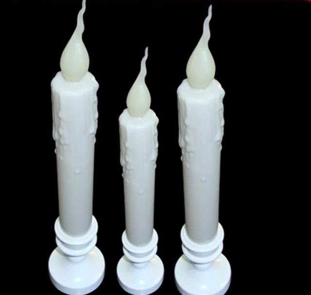 led grave candles