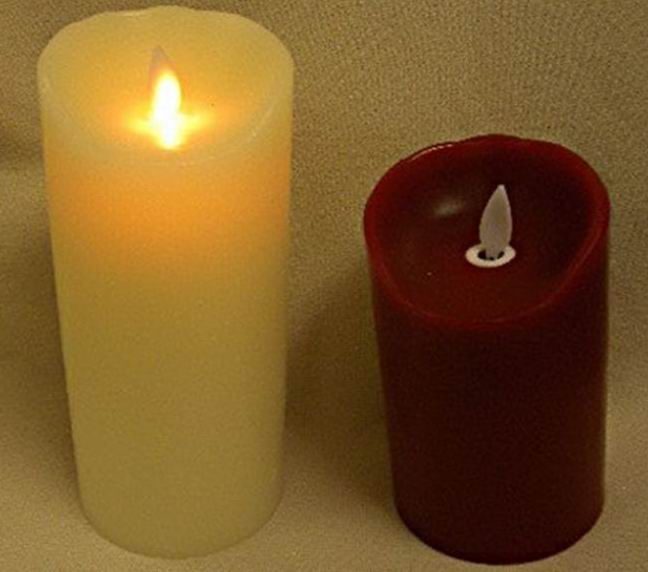 led moving wick candles