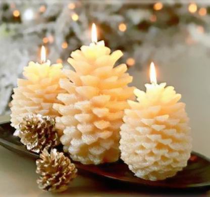 Christmas led wax flameless candles