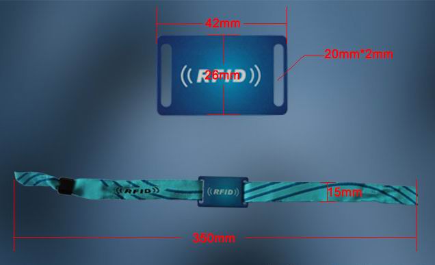 RFID fabric bracelets