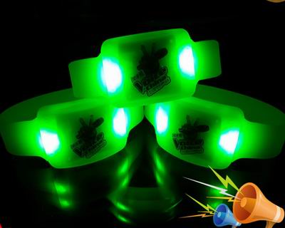 Sound activated led bangles