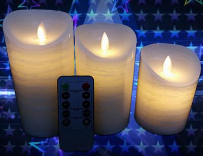 Led remote control candles