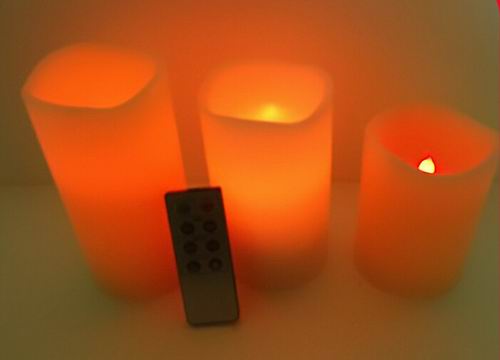 led wax remote control candles